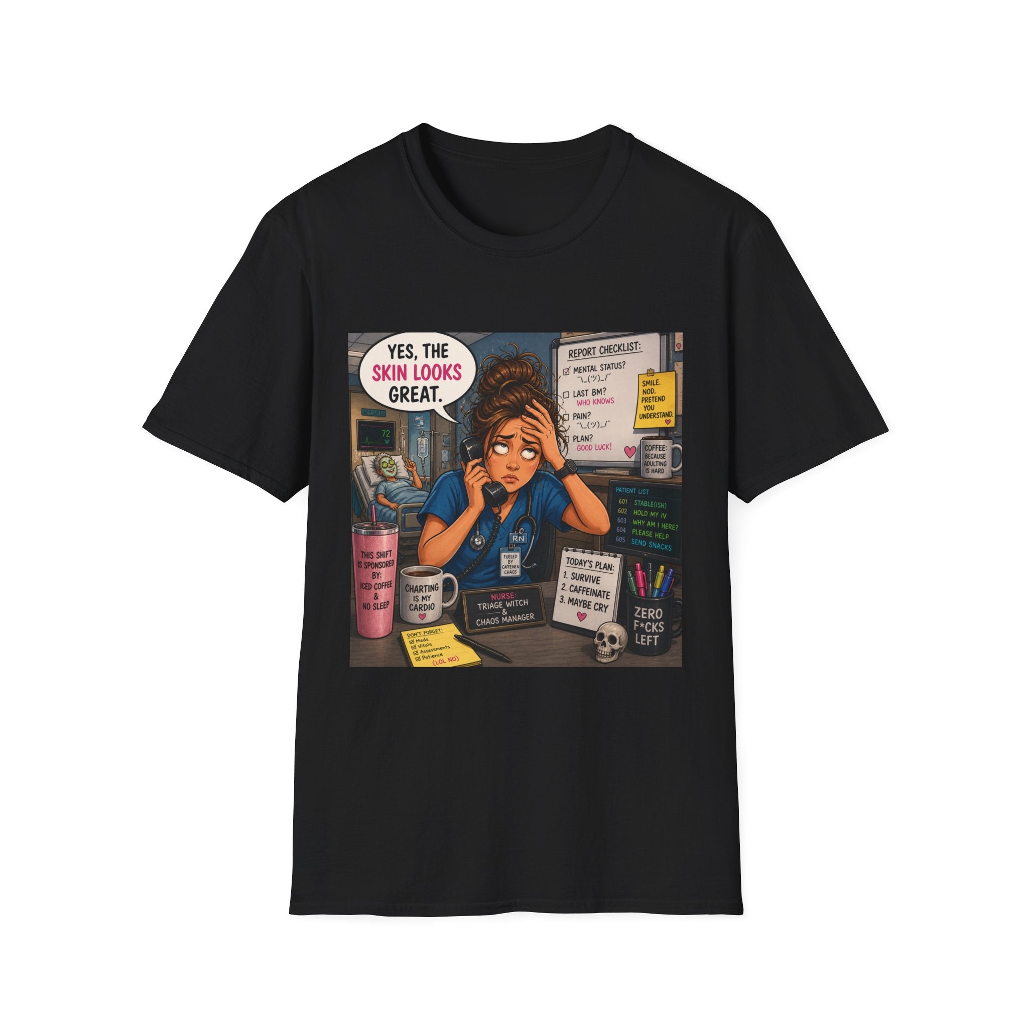 Dermatology Nurse Shirt – Funny 'Yes, The Skin Looks Great' Medical T‑Shirt for Healthcare Workers
