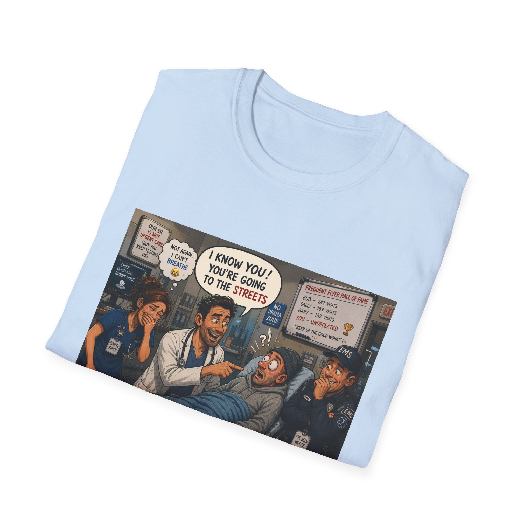 Vintage Political Satire T-Shirt — 'You’re Going to the Streets' Protest Art Tee