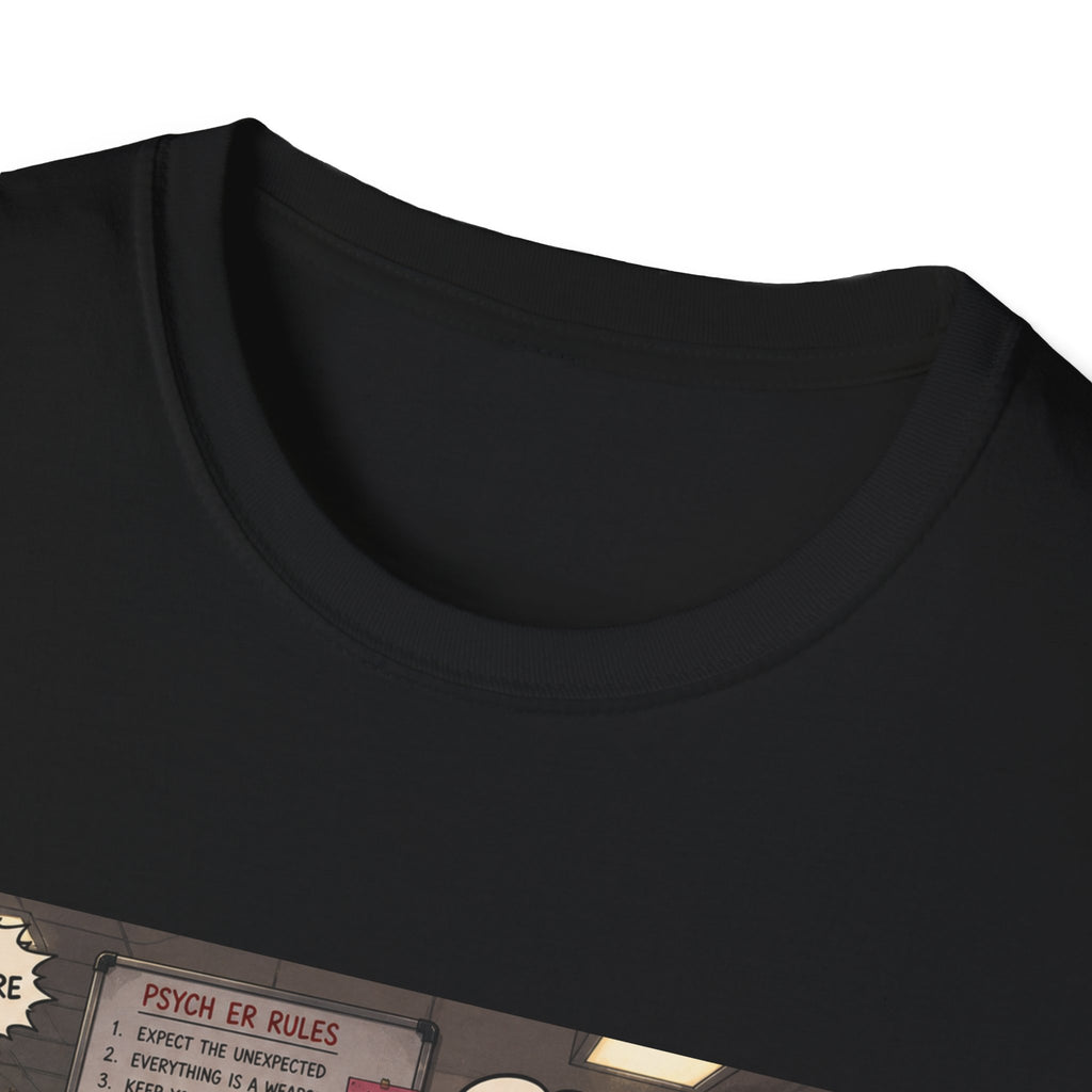 Funny Casino Dealer T‑Shirt – 'Dealer's Night Shift' Retro Poker Pit Graphic Tee