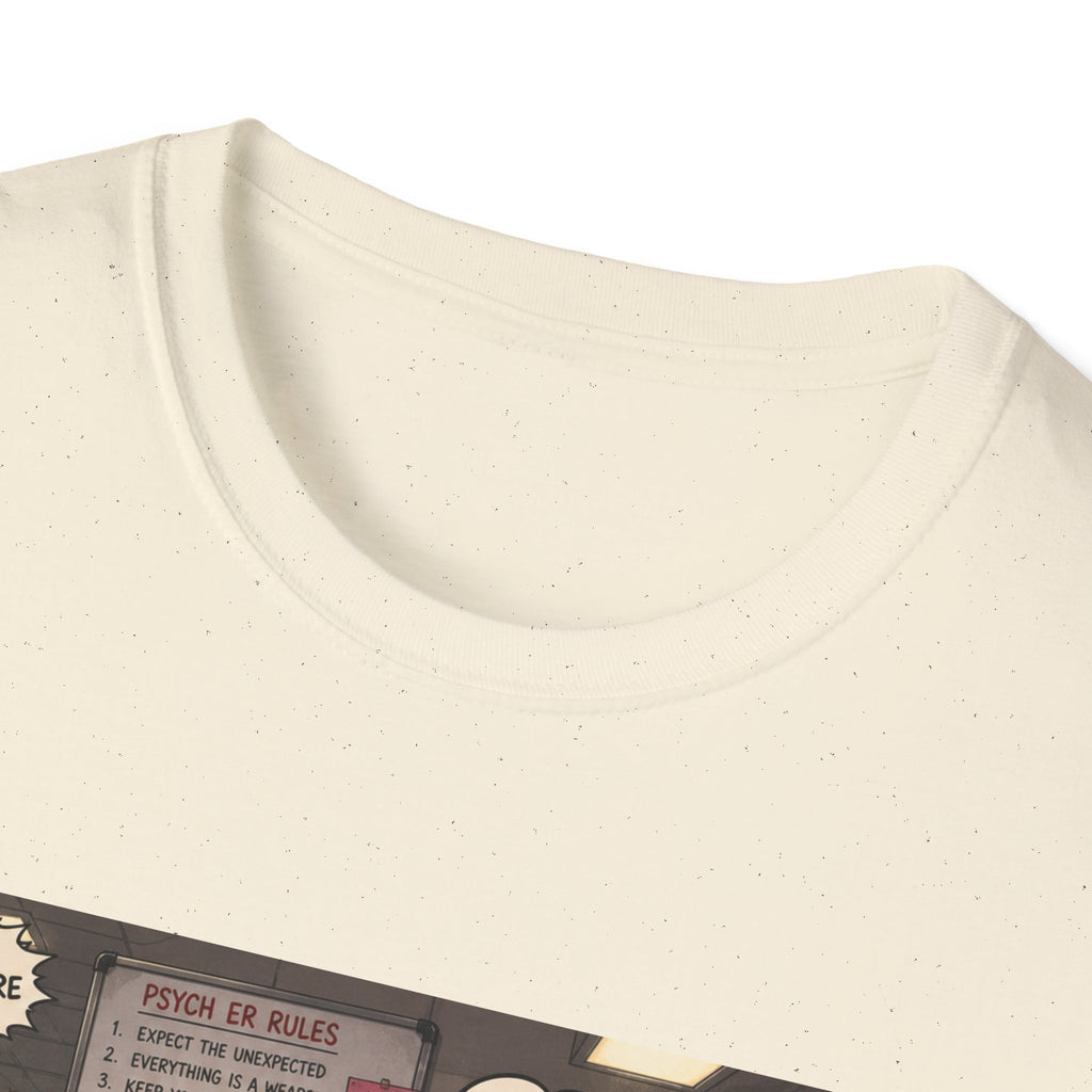 Funny Casino Dealer T‑Shirt – 'Dealer's Night Shift' Retro Poker Pit Graphic Tee