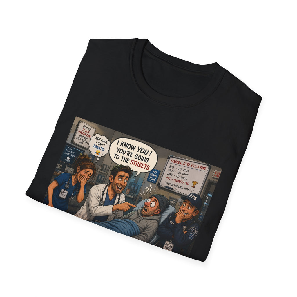 Vintage Political Satire T-Shirt — 'You’re Going to the Streets' Protest Art Tee