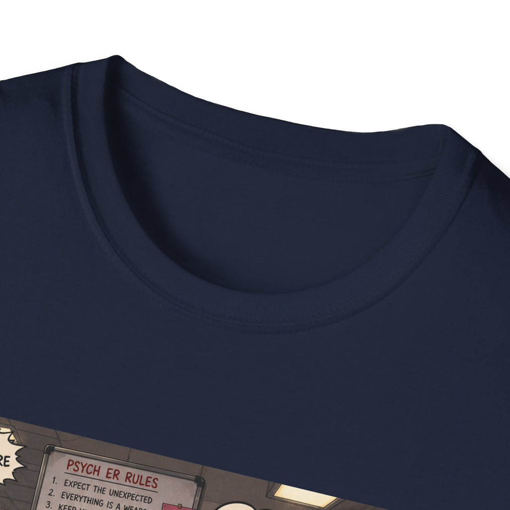 Funny Casino Dealer T‑Shirt – 'Dealer's Night Shift' Retro Poker Pit Graphic Tee
