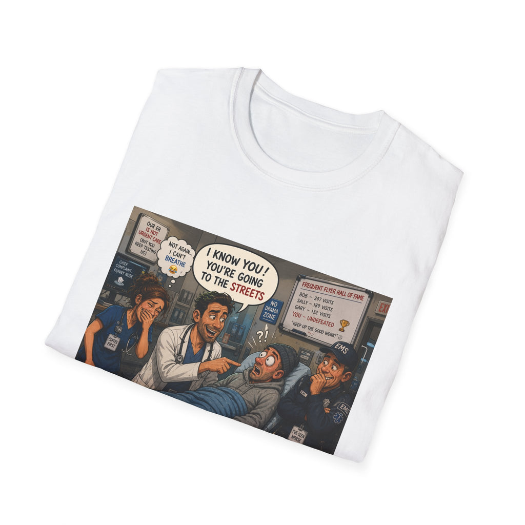 Vintage Political Satire T-Shirt — 'You’re Going to the Streets' Protest Art Tee