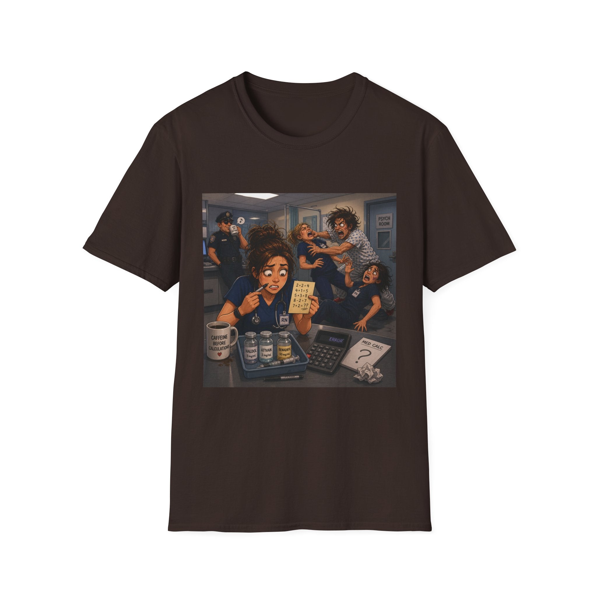 Cafe Chaos T‑Shirt — Funny Barista Puzzle Art Tee