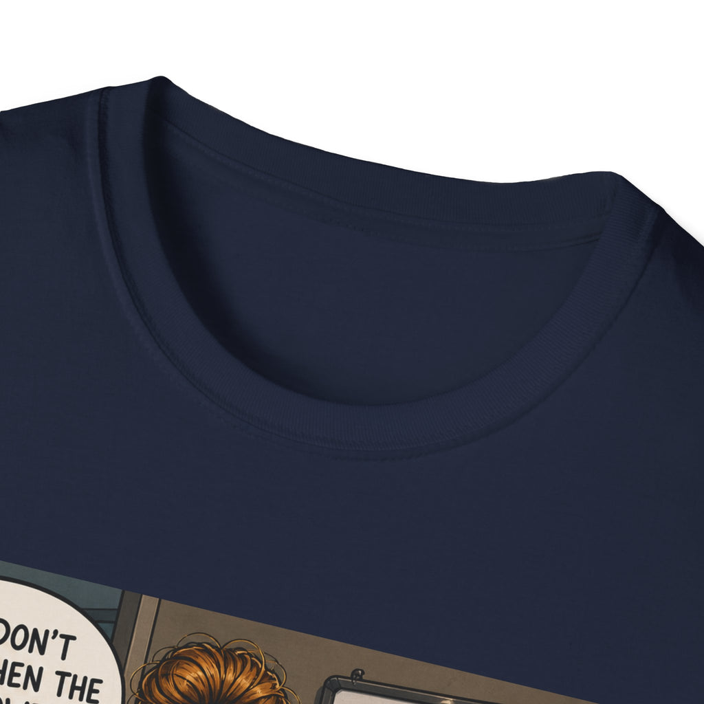 Coffee Nurse T-Shirt — Funny Nurse Life Illustration ("No, I don't know when the last bowel movement was")