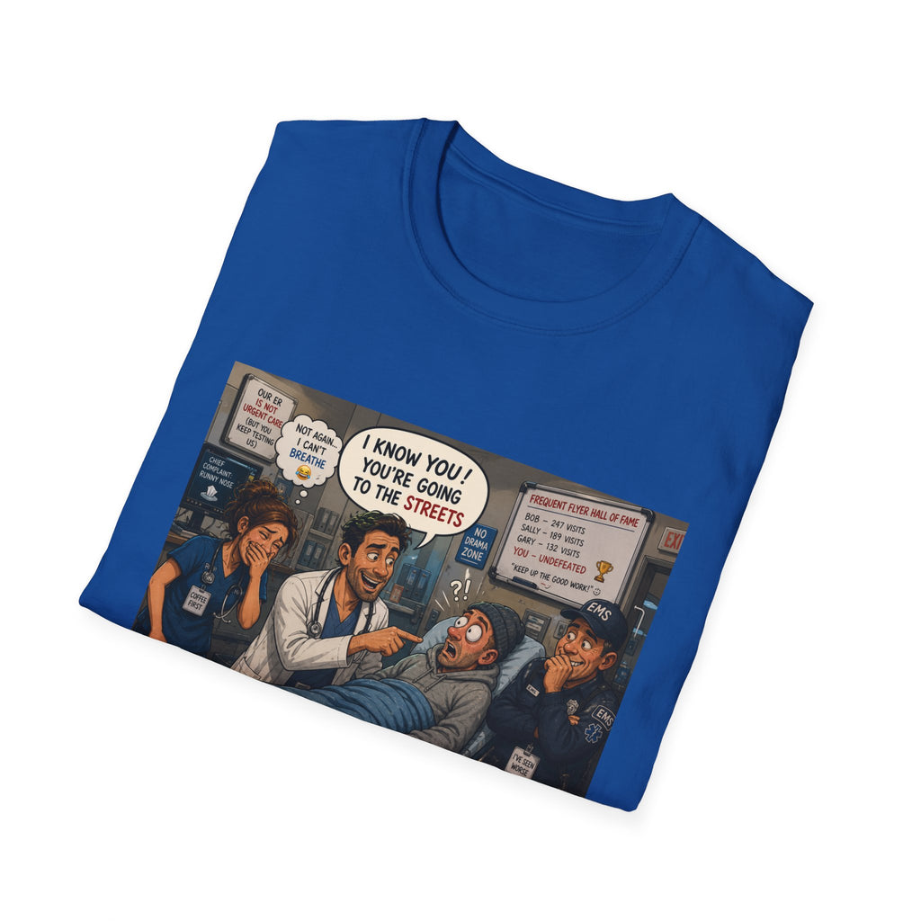 Vintage Political Satire T-Shirt — 'You’re Going to the Streets' Protest Art Tee
