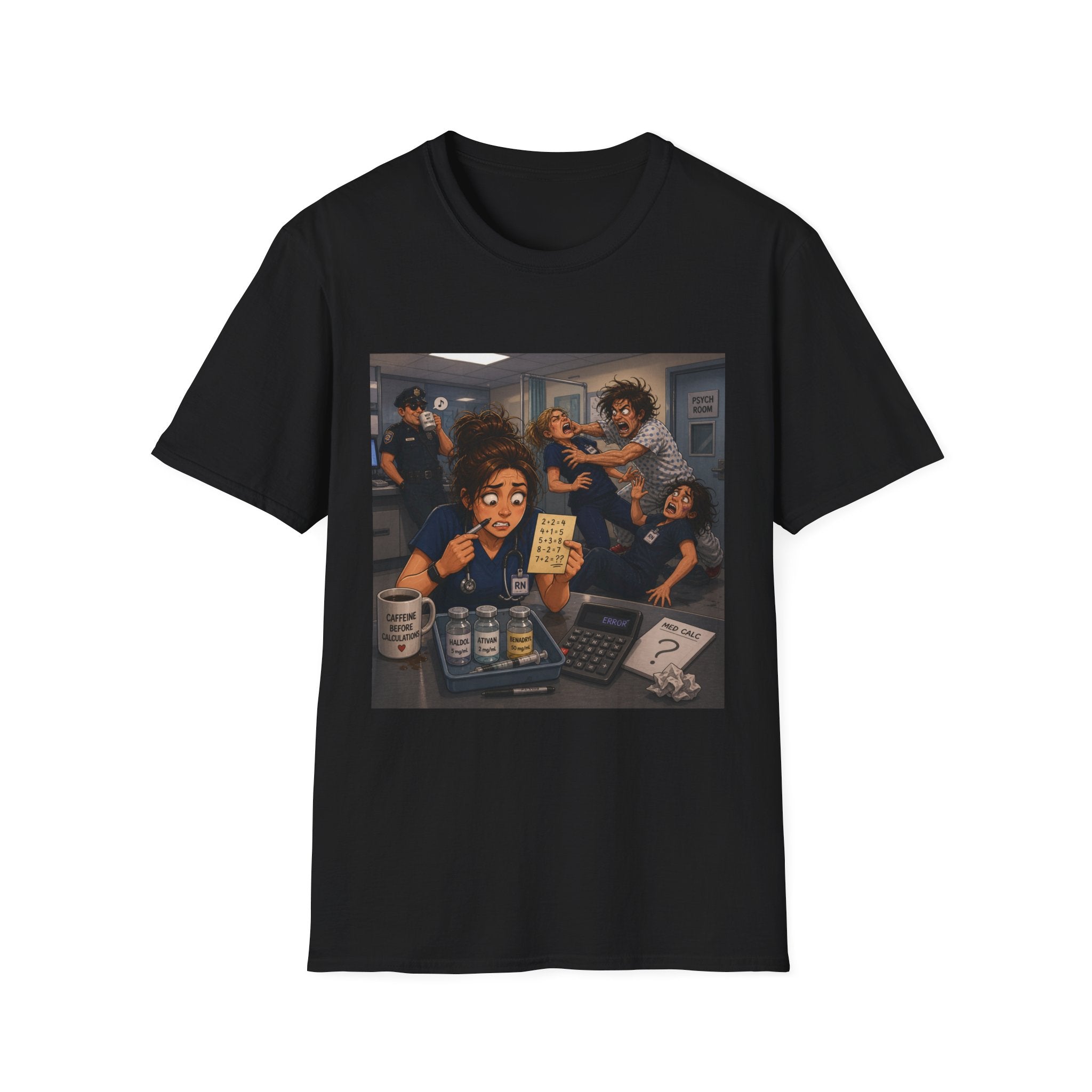 Cafe Chaos T‑Shirt — Funny Barista Puzzle Art Tee