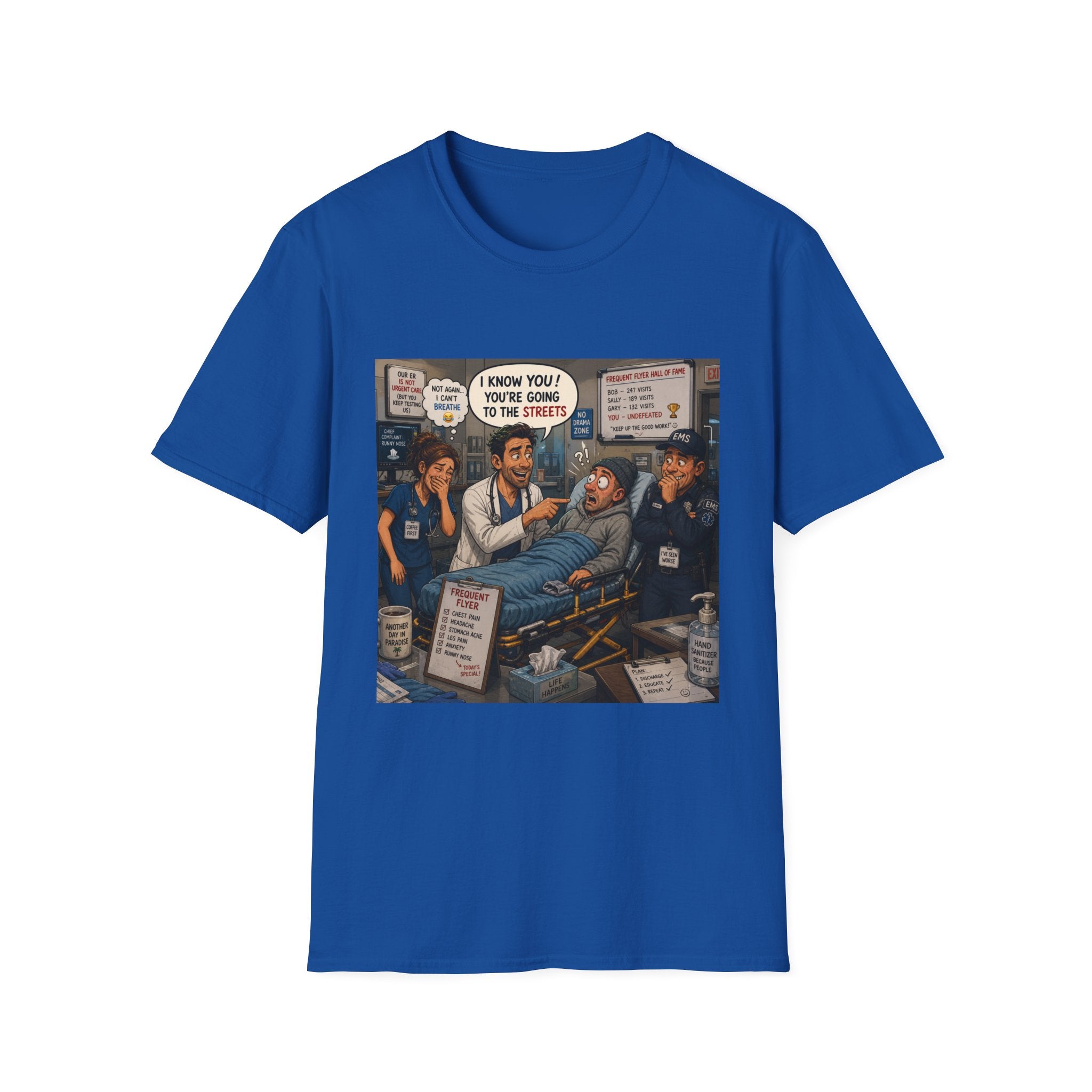 Vintage Political Satire T-Shirt — 'You’re Going to the Streets' Protest Art Tee