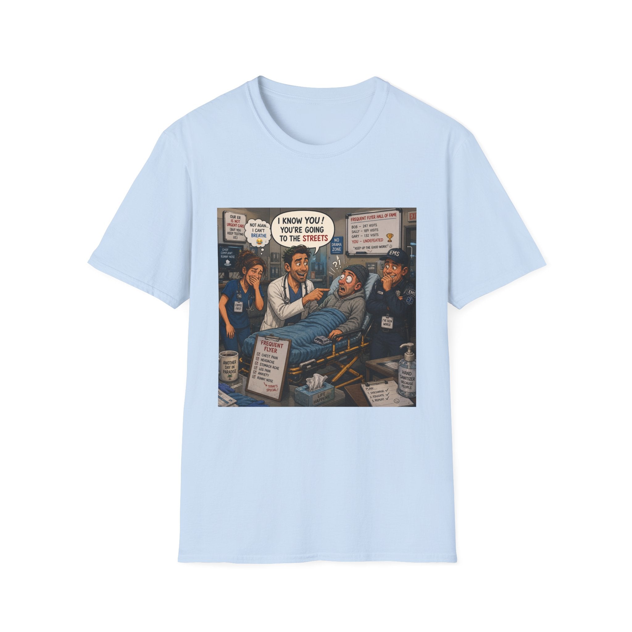 Vintage Political Satire T-Shirt — 'You’re Going to the Streets' Protest Art Tee